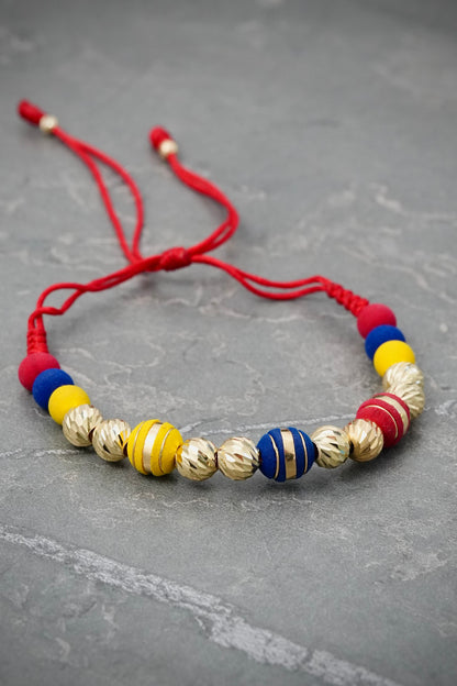 Pulsera de la tricolor 1.55gr / Oro Amarillo (Joya) M