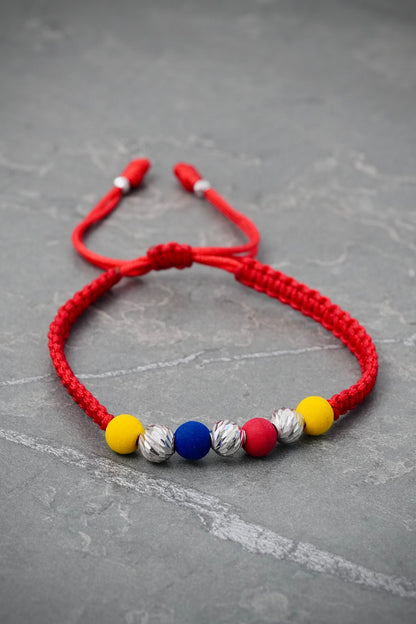 Pulsera Tricolor 0.7gr — Oro Blanco
