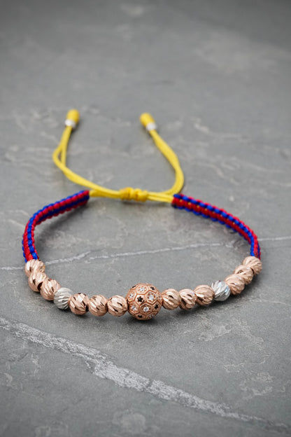 Pulsera de la tricolor 3.45gr / Dos Oros (Joya) M