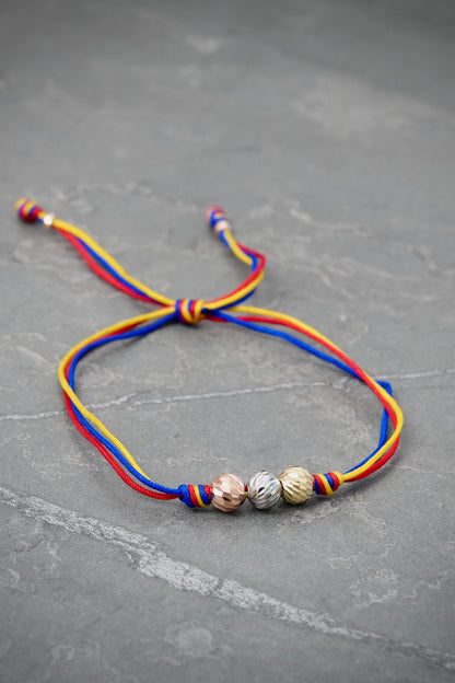 Pulsera Tricolor 0.7gr — Tres Oros