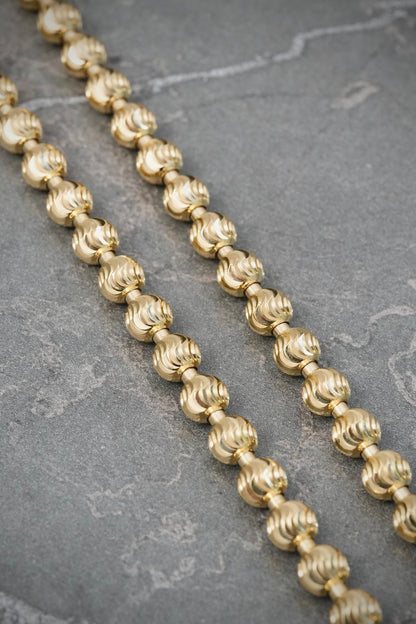Cadena Militar Diamantada 29gr / 60cm / 5mm — Oro Amarillo