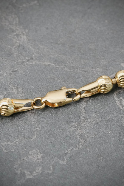 Cadena Militar Diamantada 29gr / 60cm / 5mm — Oro Amarillo