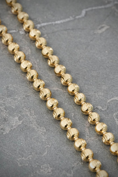 Cadena Militar Diamantada 26.2gr / 60cm / 4mm — Oro Amarillo