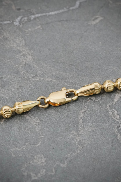Cadena Militar Diamantada 26.2gr / 60cm / 4mm — Oro Amarillo