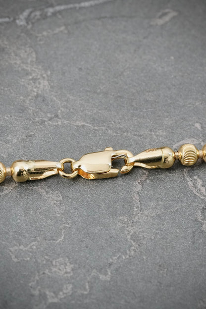Cadena Militar Diamantada Luna 33.2gr / 70cm / 4mm — Oro Amarillo