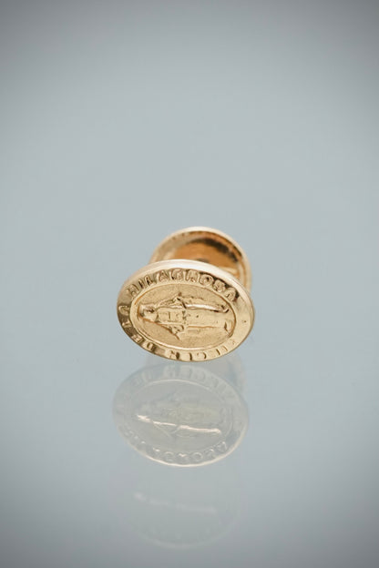 Unidad de Topo Virgen de la Milagrosa 0.35gr / 0.7cm / 5.5mm — Oro Amarillo