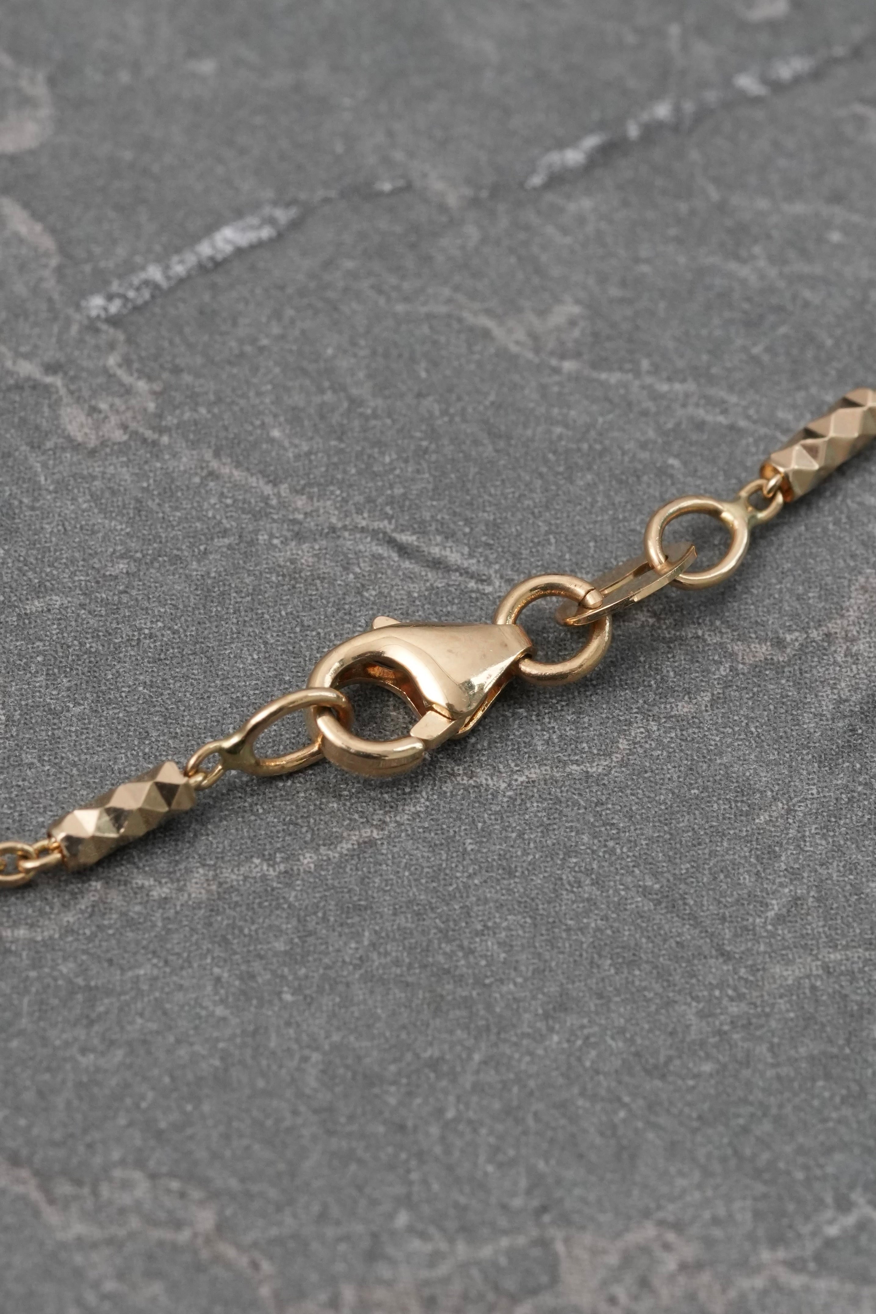 Cadena Lucky Clover Diamantada 14.2gr / 55cm / 14.1mm — Oro Amarillo