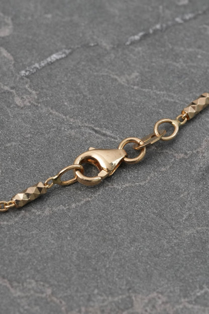 Cadena Lucky Clover Diamantada 14.2gr / 55cm / 14.1mm — Oro Amarillo