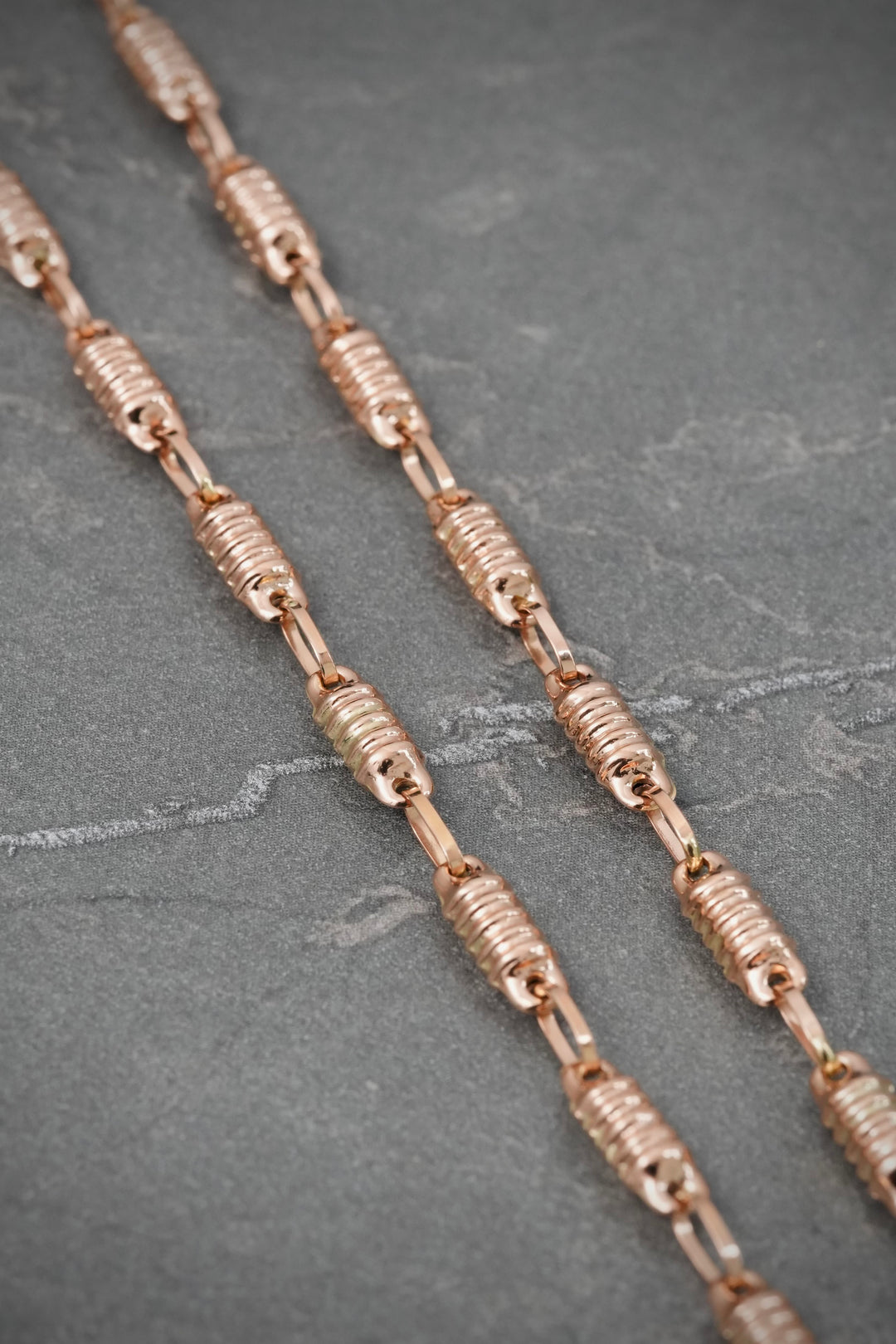 Cadena Rustica 10.75gr / 70cm / 3.6mm — Oro Rosado