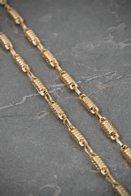 Cadena Rustica 10.6gr / 70cm / 3.6mm — Oro Amarillo