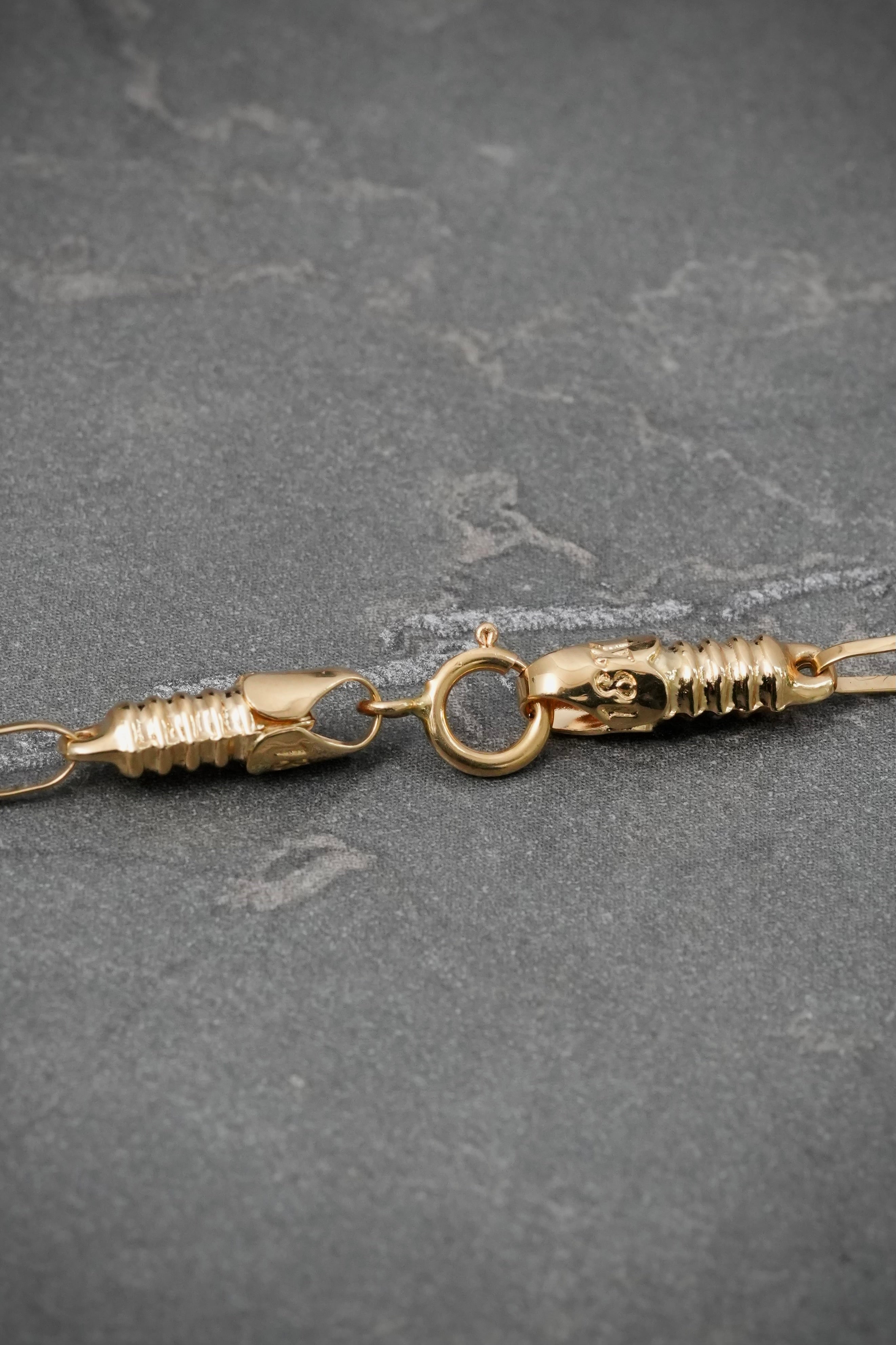Cadena Rustica 9.2gr / 60cm / 3.6mm — Oro Amarillo