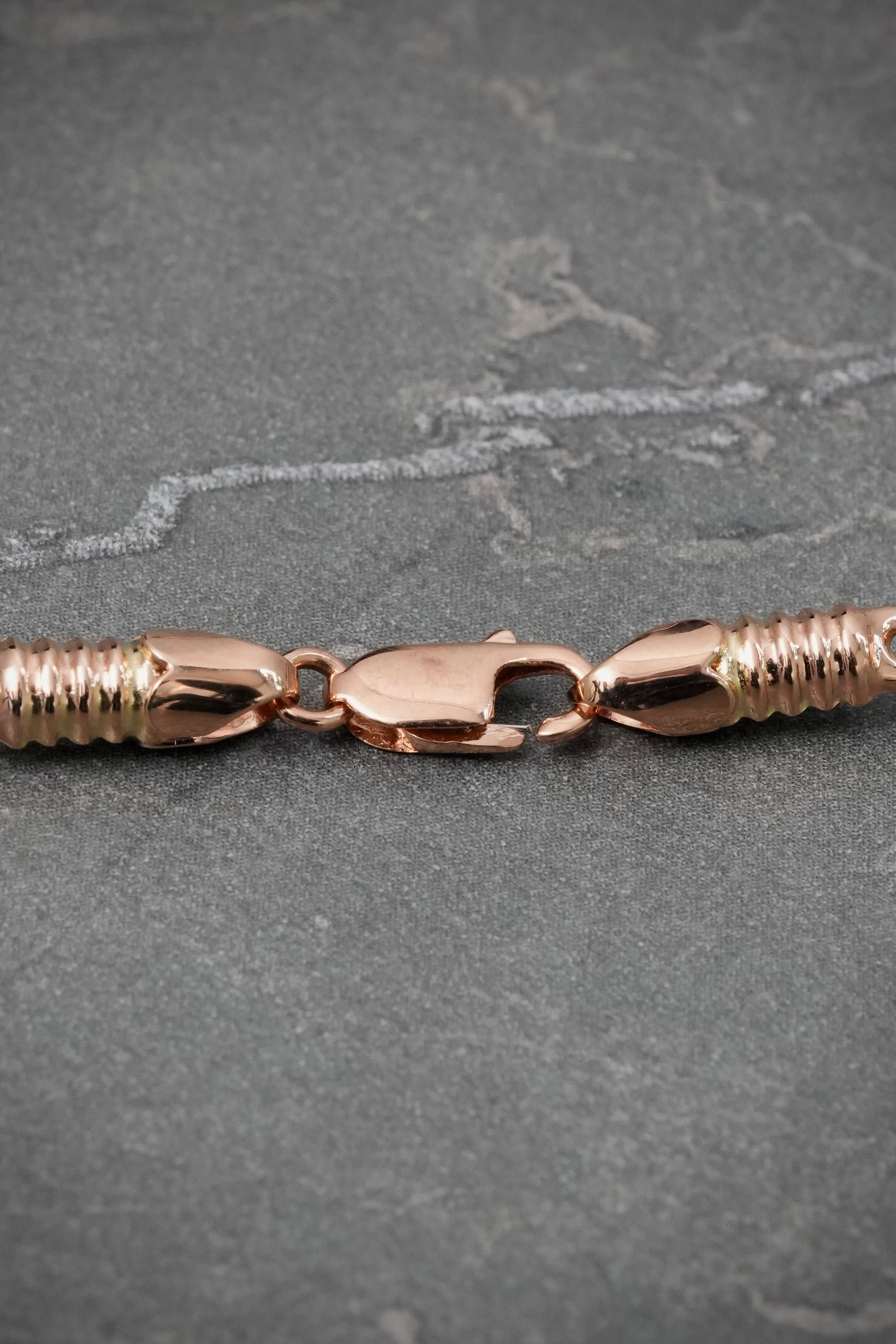 Cadena Rustica 8.9gr / 60cm / 3.6mm — Oro Rosado