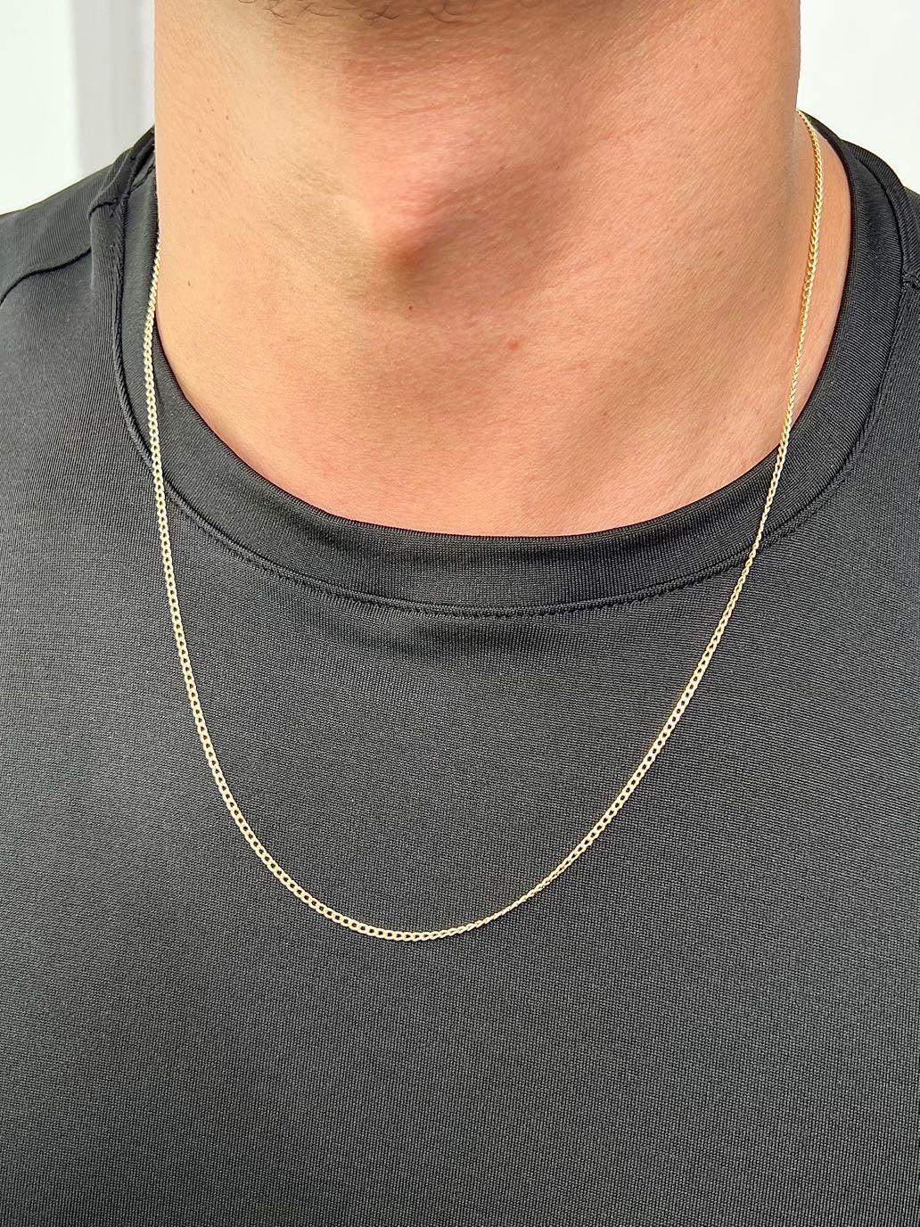 Cadena mini cubana 1.7gr / Largo 60cm / Oro Amarillo italy +1 B