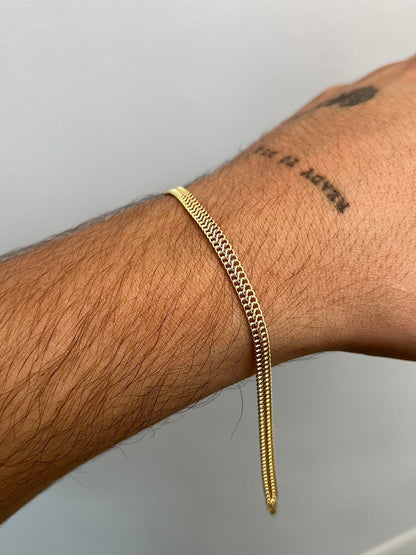 Pulso medusa 1.95gr / Largo 19.5cm / Oro Amarillo italy +3 M