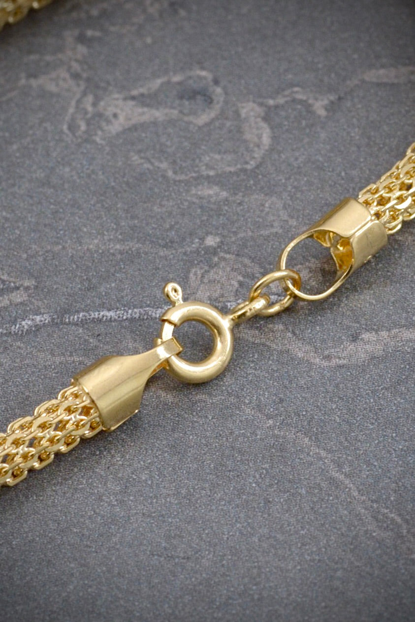 Pulso cola de raton 6.2gr / Largo 19cm / Oro Amarillo italy +3 B