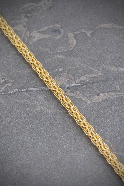 Pulso cola de raton 3.7gr / Largo 19cm / Oro Amarillo italy +3 B