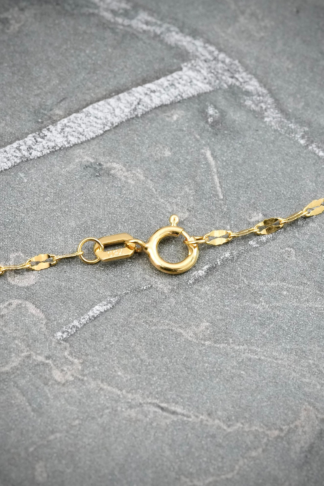 Cadena Flor Espejo 1.5gr / 60cm / 1.5mm — Oro Amarillo
