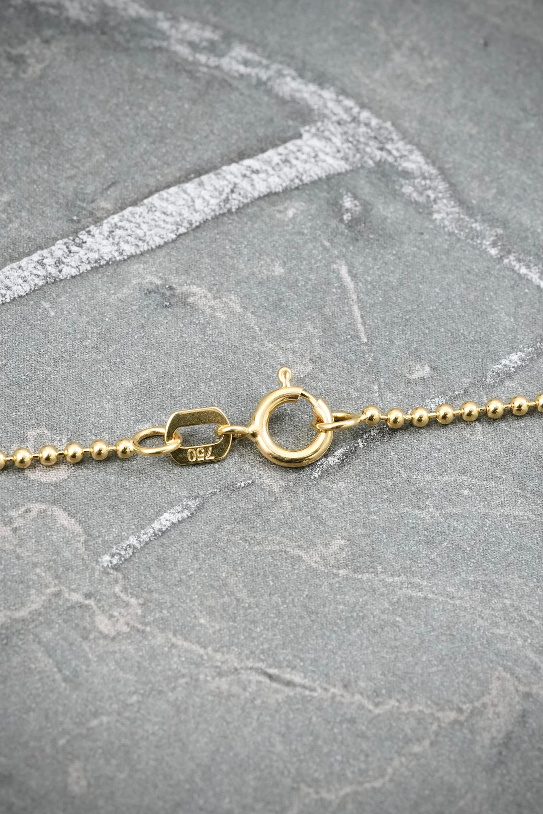 Cadena Militar 3.2gr / 50cm / 1.2mm — Oro Amarillo
