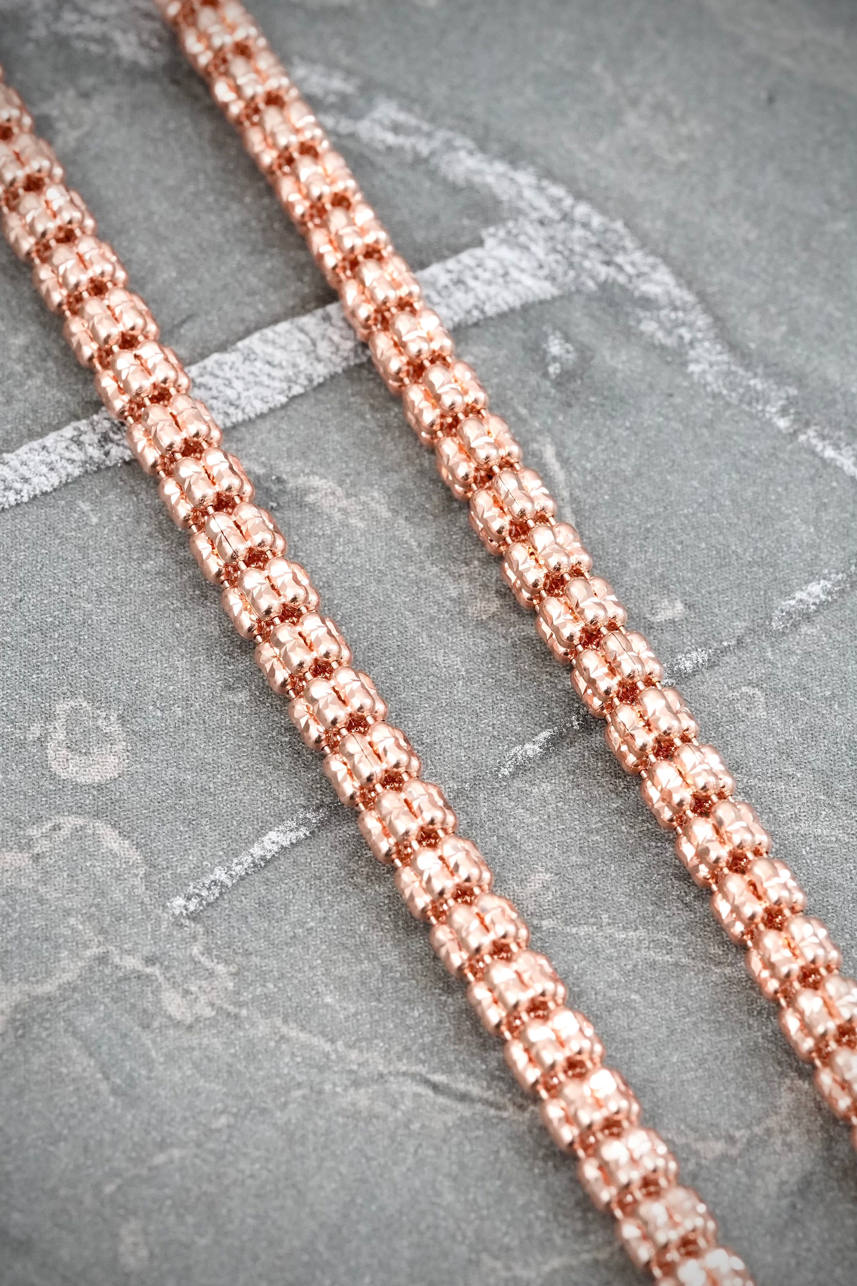 Cadena Canutillo 19.9gr / 55cm / 3.2mm — Oro Rosado