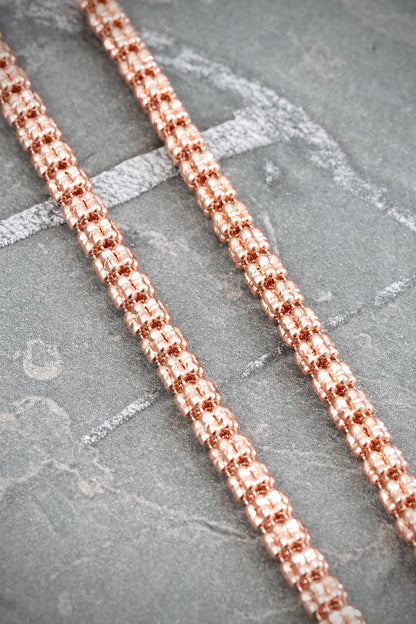 Cadena Canutillo 19.9gr / 55cm / 3.2mm — Oro Rosado