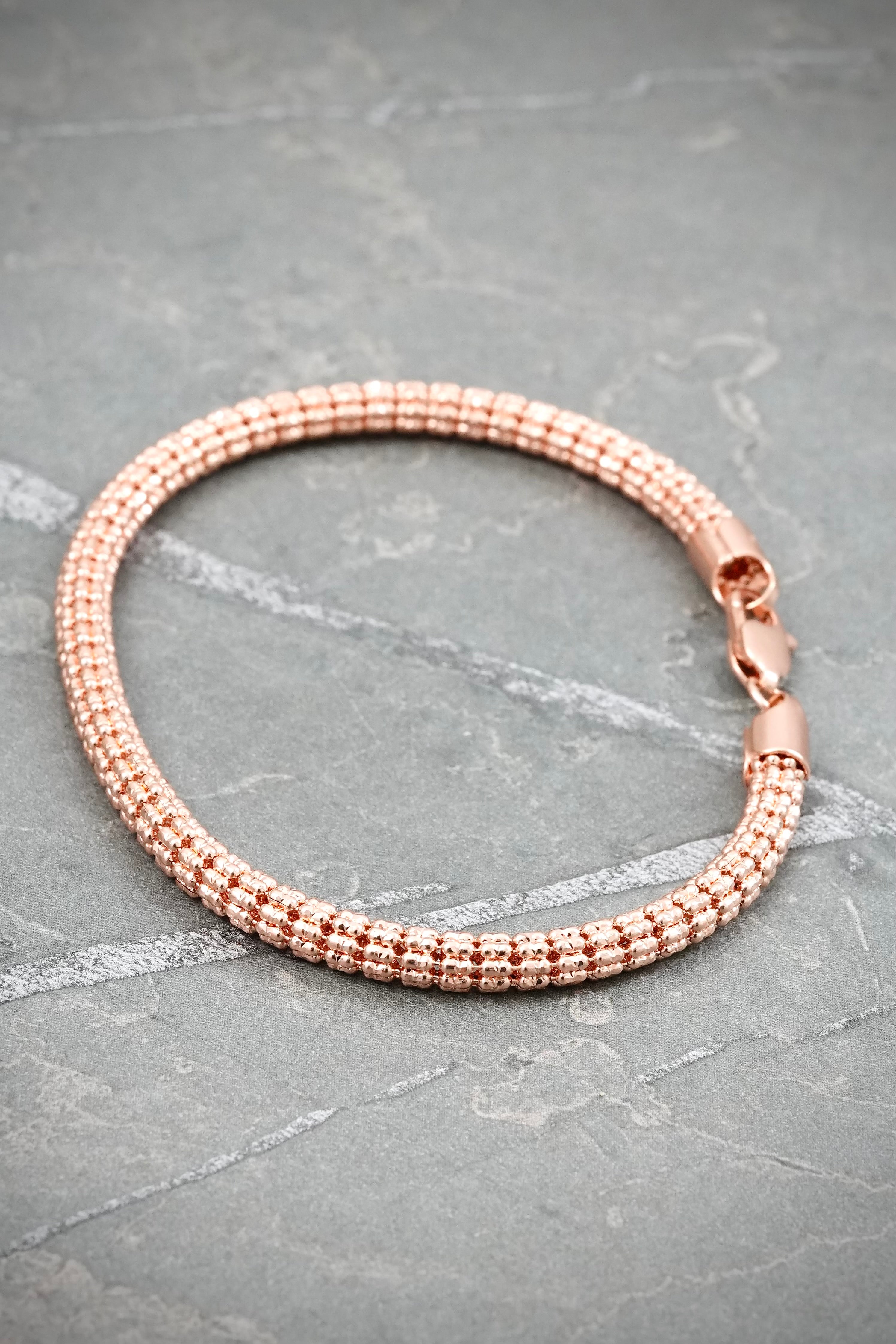 Pulso Canutillo 10gr / 19.5cm / 4.1mm — Oro Rosado