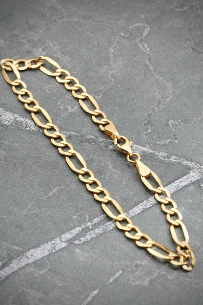 Pulso Figaro 3.2gr / 20cm / 4.7mm — Oro Amarillo
