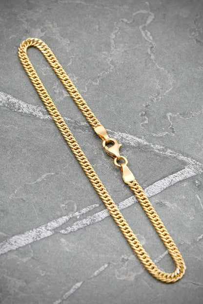 Pulso Doble Eslabon 2.1gr / 19cm / 2.7mm — Oro Amarillo