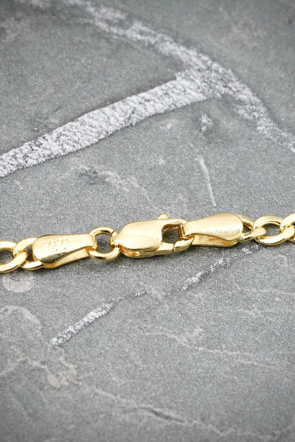 Cadena Cubana 6.5gr / 65cm / 3.3mm — Oro Amarillo