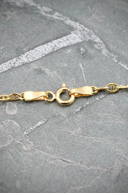 Cadena Escalera 3.3gr / 60cm / 2.5mm — Oro Amarillo