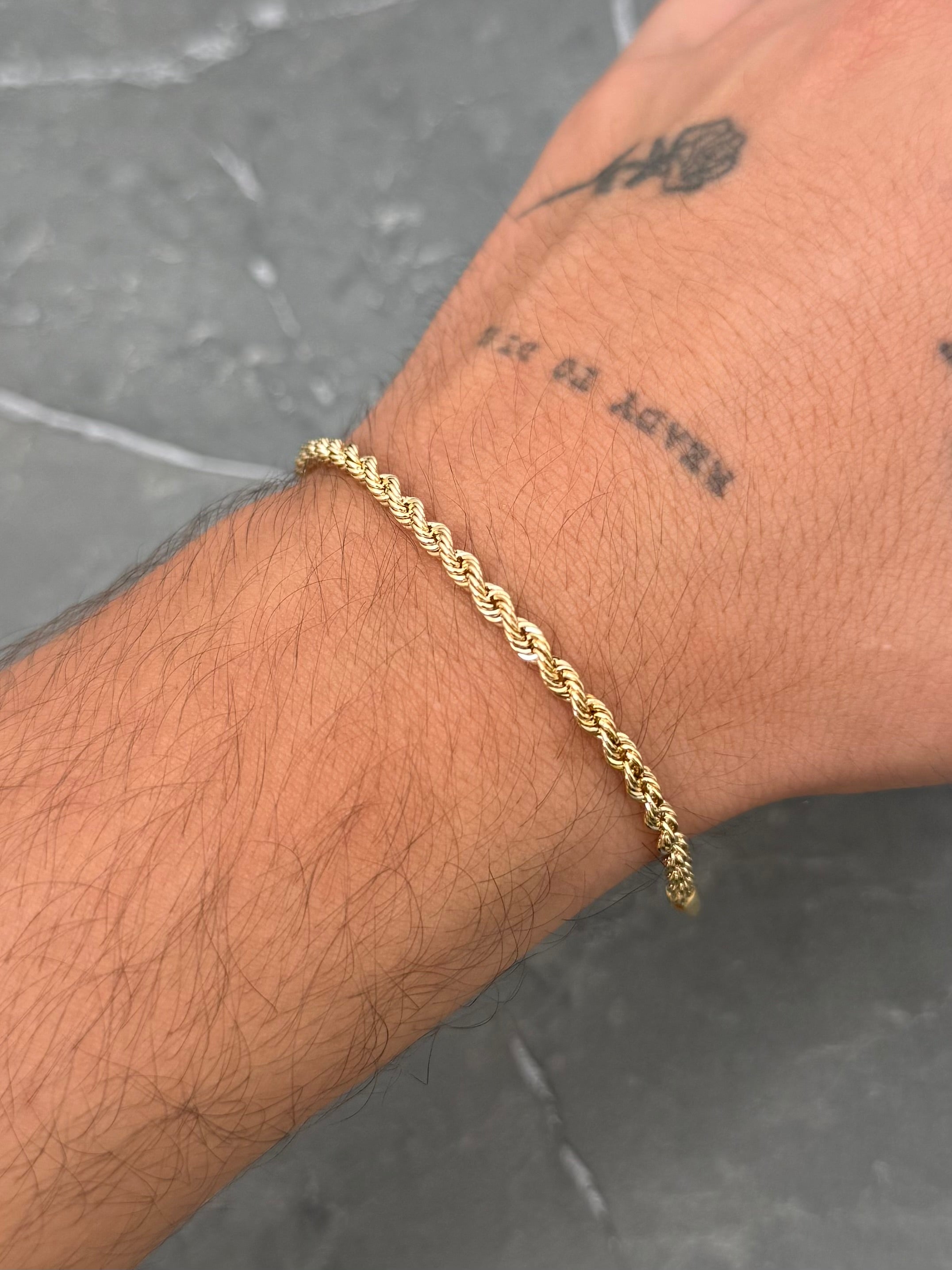 Pulso Lazo 2.4gr / 18.5cm / 3.2mm — Oro Amarillo