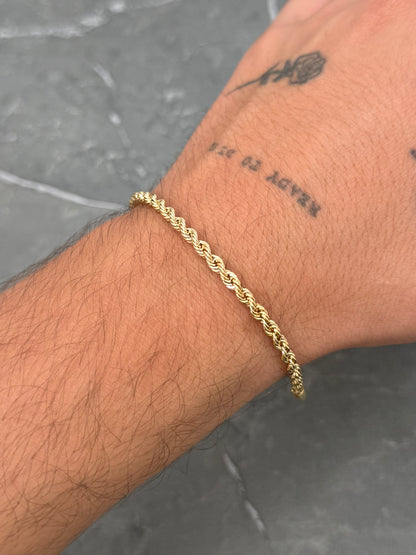 Pulso Lazo 2.4gr / 18.5cm / 3.2mm — Oro Amarillo