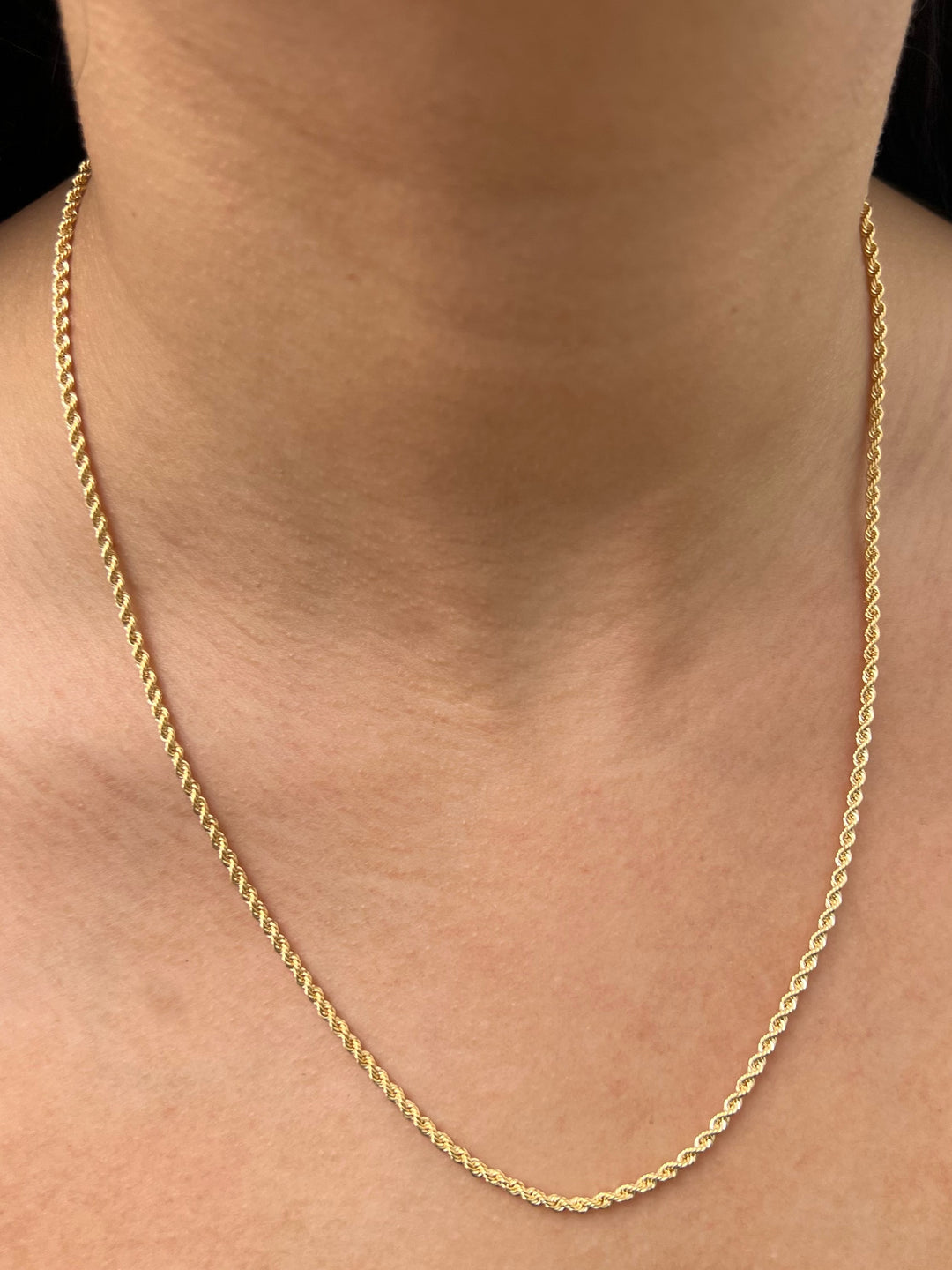 Cadena Lazo 3.5gr / 50cm / 2.5mm — Oro Amarillo