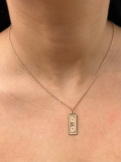 Dije dolar 1.05gr / Largo 2.9cm / Oro Rosado italy +4 M