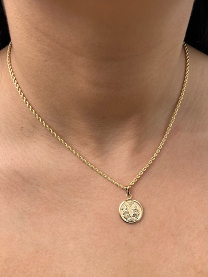 Dije santisima trinidad 1.3gr / Largo 2.5cm / Oro Amarillo Nac P