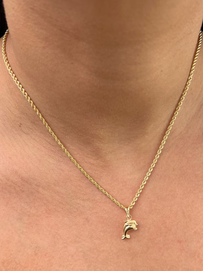 Dije delfin 0.55gr / Largo 2.0cm / Oro Amarillo Nac P