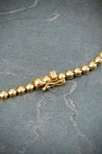 Cadena con 754pts de diamantes 20.75gr / Largo 45cm — Oro Amarillo
