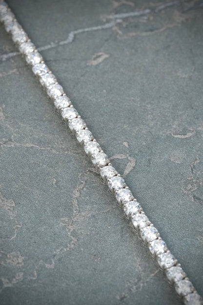 Pulso tenis con 925pts de diamantes 12.65gr / Largo 20cm — Oro Blanco