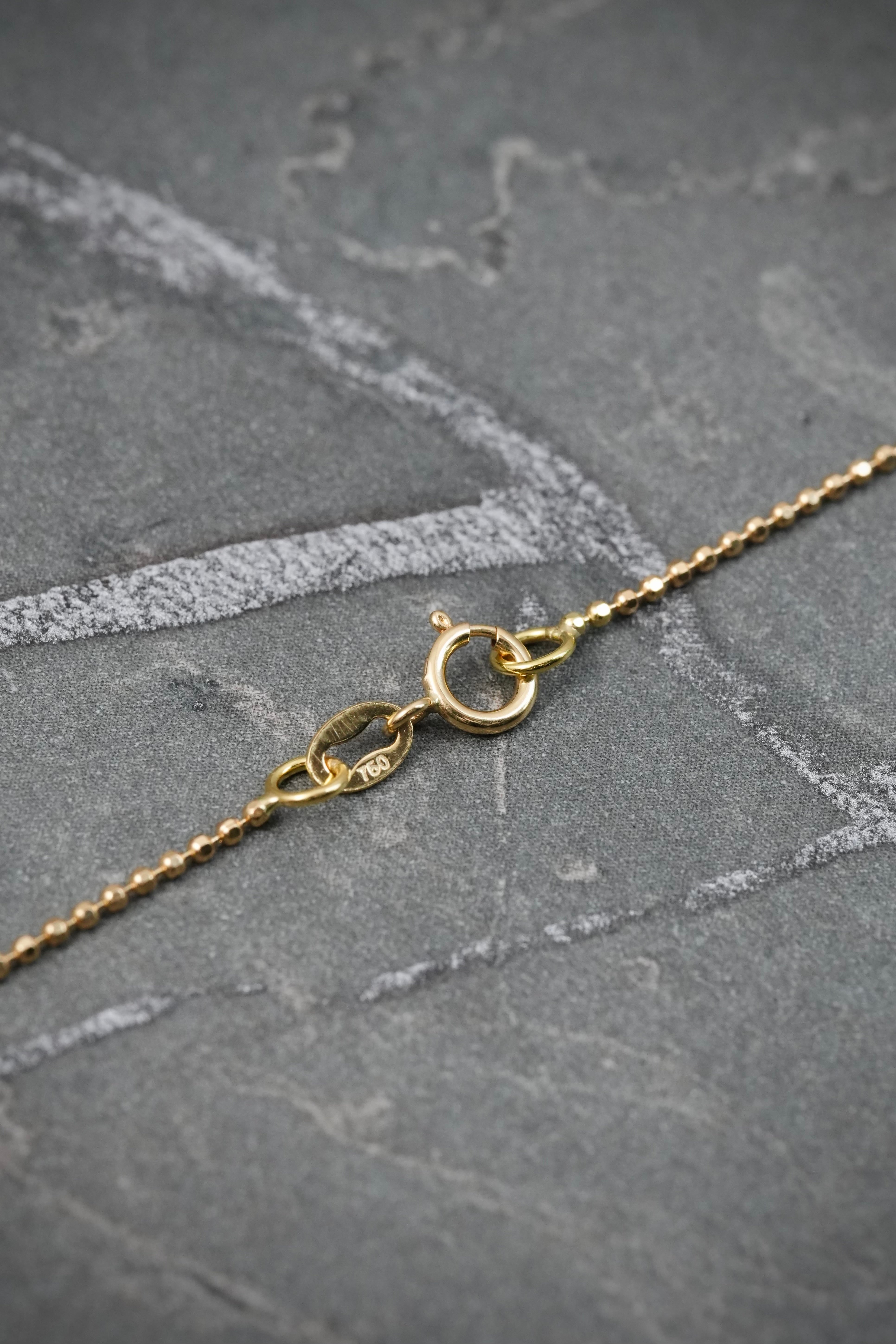Cadena Mini militar diamantada 2.05gr / Largo 50cm / Oro Amarillo italy +1 B