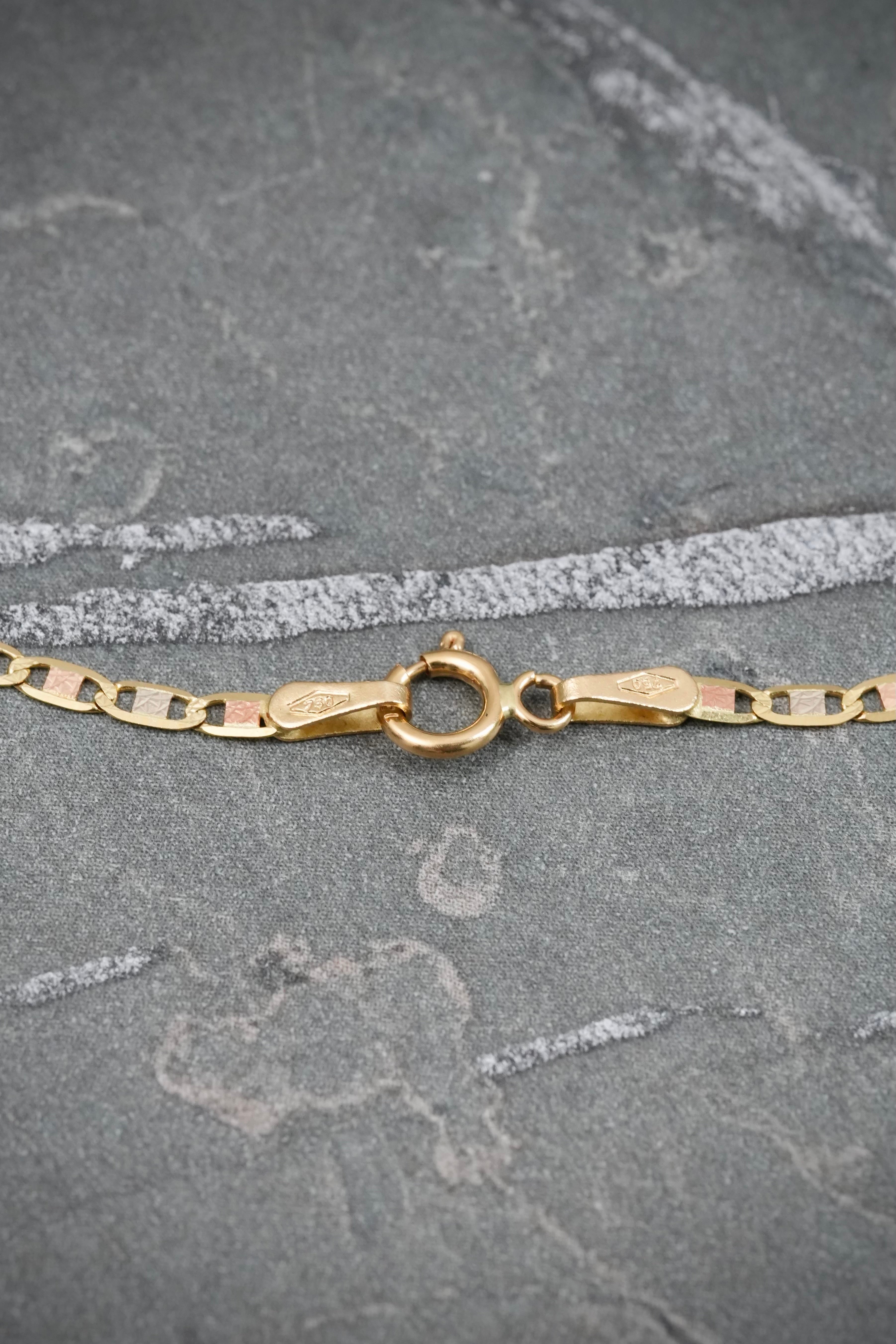 Cadena plana diamantada 2.45gr / Largo 45cm — Tres Oros