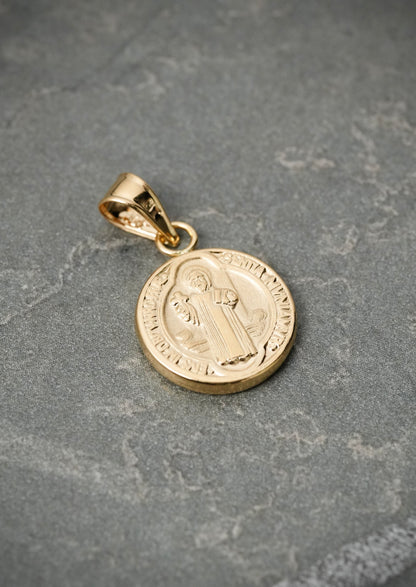 Dije san benito 0.8gr / 2.2cm / 13.2mm — Oro Amarillo Nac