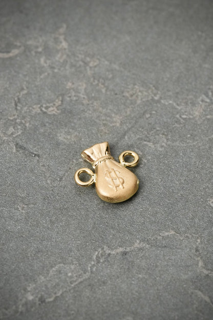 Herraje bolsa de dunero 0.4gr / Largo 1cm — Oro Amarillo