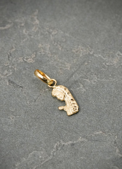 Dije virgen maria 0.3gr / Largo 1.5cm — Oro Amarillo