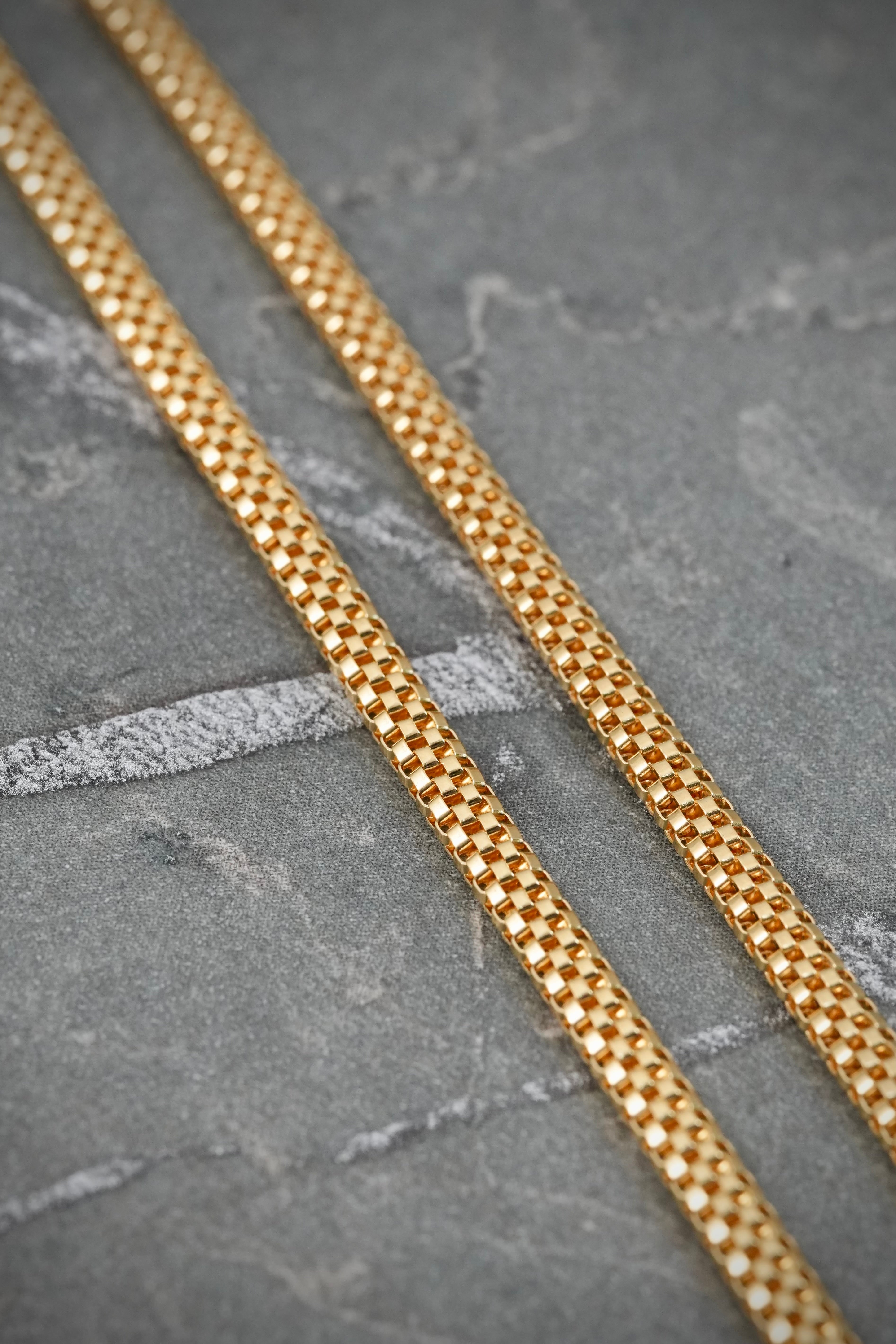 Cadena veneciana especial 9.3gr / Largo 60cm — Oro Amarillo