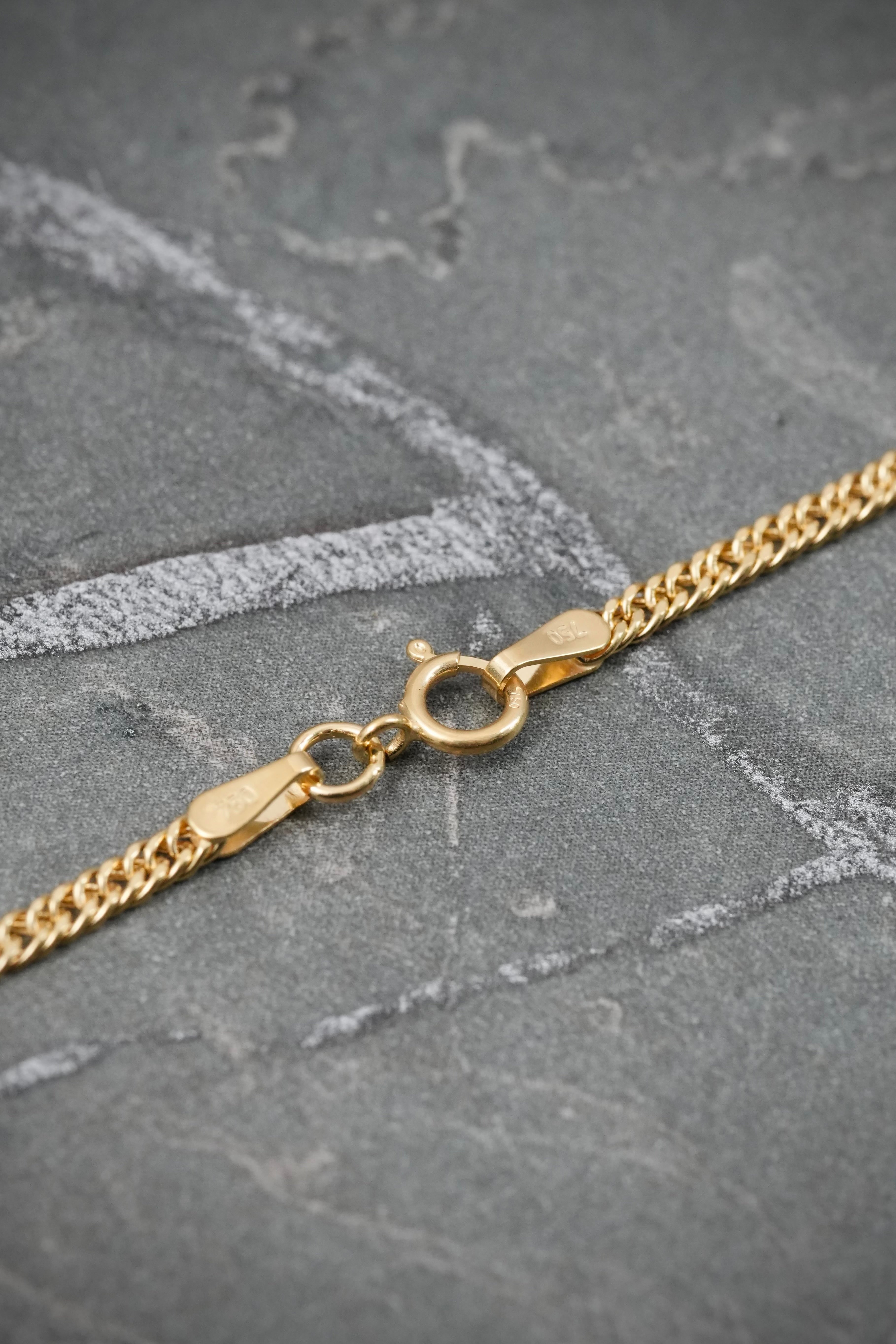 Cadena doble eslabon 2.3gr / Largo 45cm — Oro Amarillo