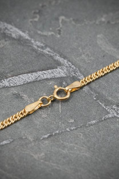 Cadena doble eslabon 2.3gr / Largo 45cm — Oro Amarillo