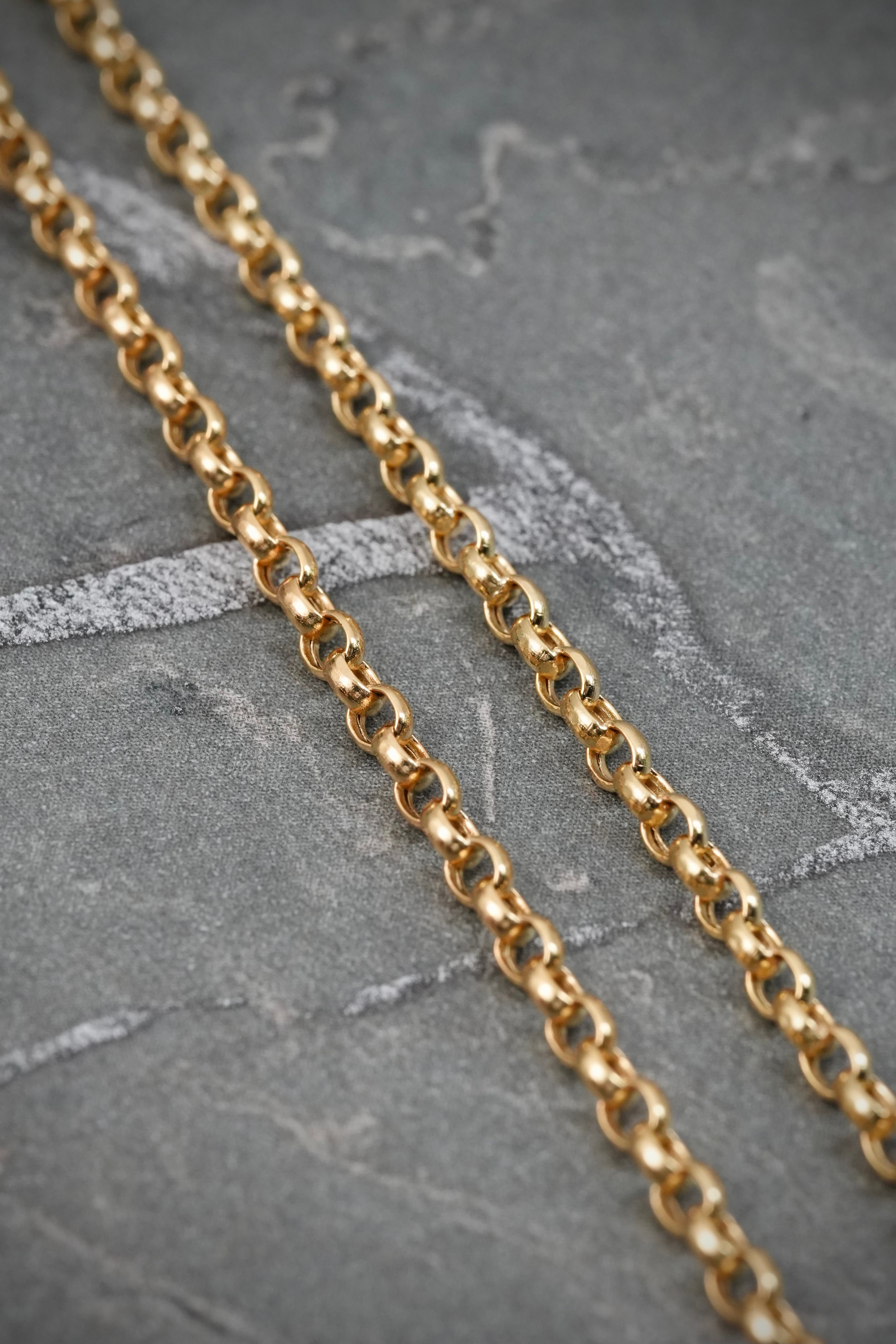 Cadena aro seguido 4.3gr / Largo 60cm — Oro Amarillo