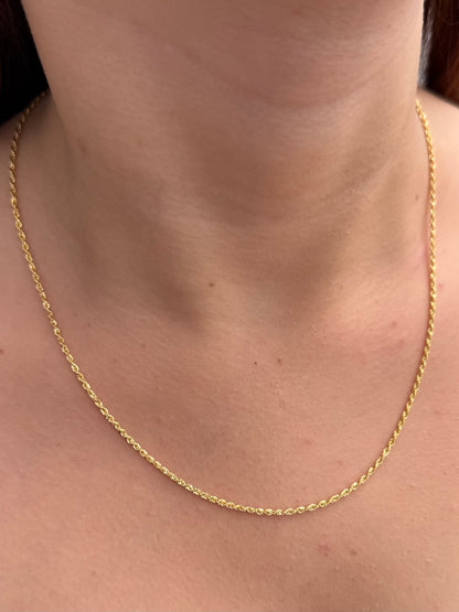 Cadena Lazo 1.7gr / 50cm / 1.7mm — Oro Amarillo