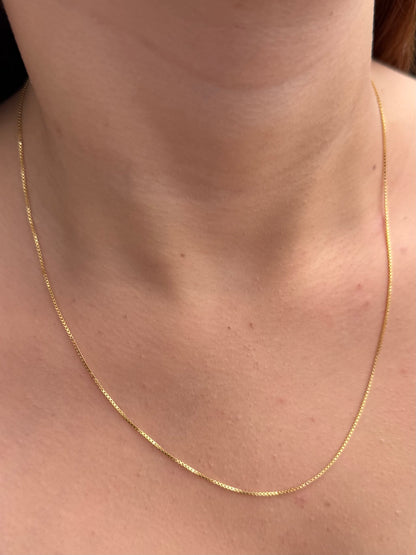 Cadena Veneciana 1.95gr / 50cm / 0.7mm — Oro Amarillo