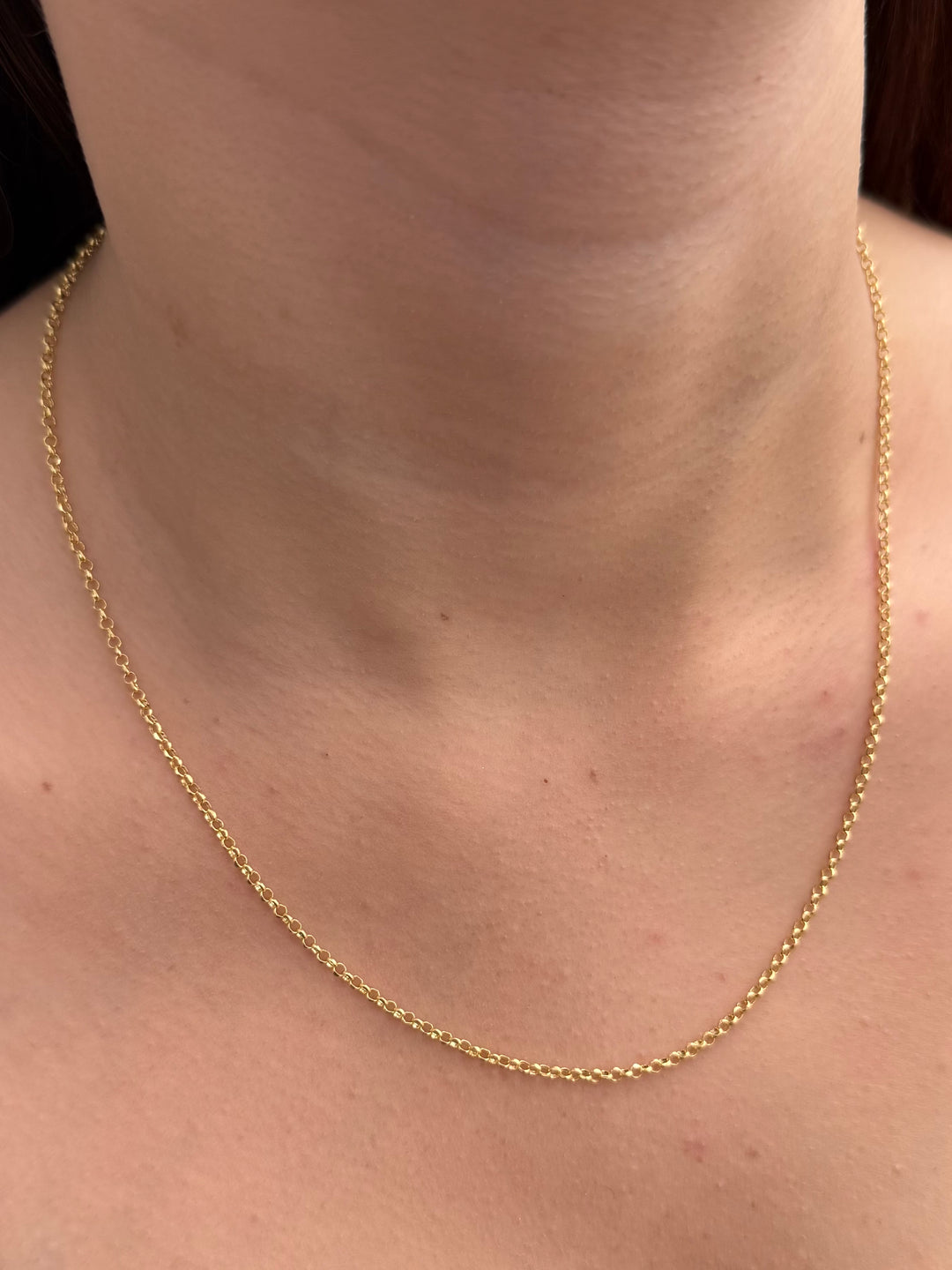 Cadena Aro Seguido 1.85gr / 45cm / 1.9mm — Oro Amarillo