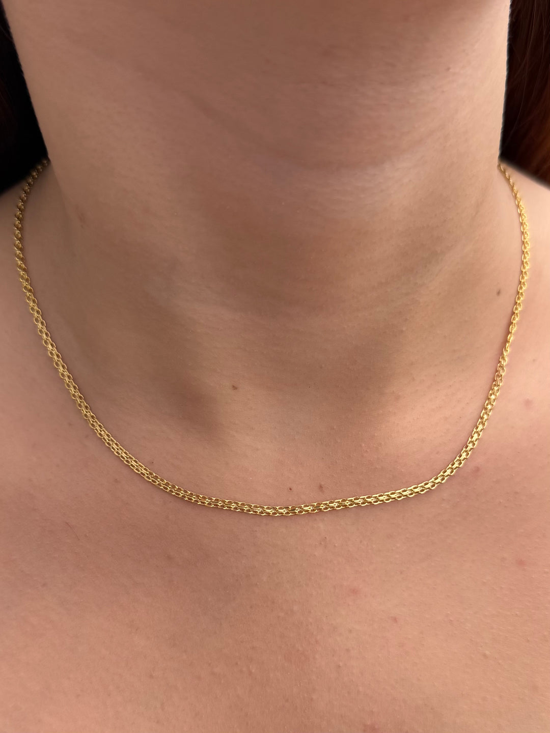Cadena China 2.8gr / 45cm / 2.4mm — Oro Amarillo